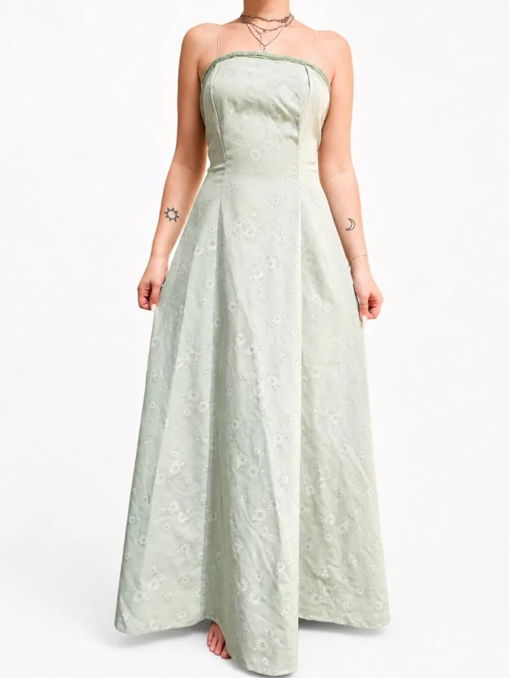 vintage 90s homecoming dress Vintage 90s Periwinkle Shimmer Prom Dress main image 1